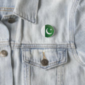 Pakistan Round Icon-vlag Ronde Button 3,2 Cm (In situ)