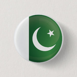 Pakistan Round Icon-vlag Ronde Button 3,2 Cm