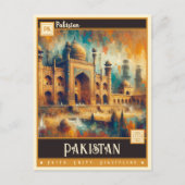 Pakistan |  schilderij briefkaart (Voorkant)