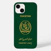 Pakistan Travel Passport Print Souvenir Case-Mate iPhone Case (Achterkant)