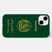 Pakistan Travel Passport Print Souvenir Case-Mate iPhone Case (Achterkant (horizontaal))