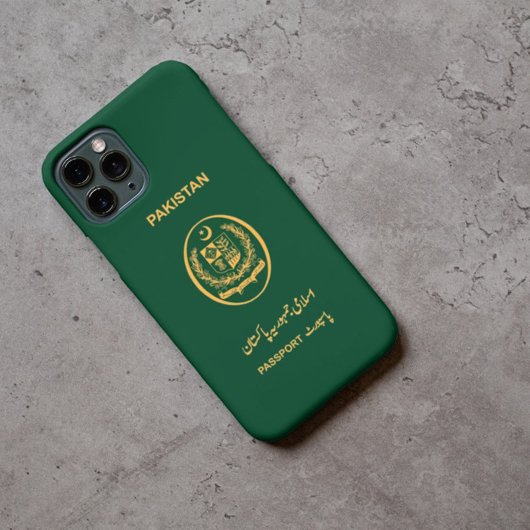 Pakistan Travel Passport Print Souvenir Case-Mate iPhone Case