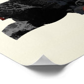 Pakistan Trendy Peace Sign met Pakistaanse kaart Poster (Hoek)