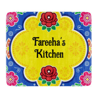 Pakistan Truck Art Glass snijplank