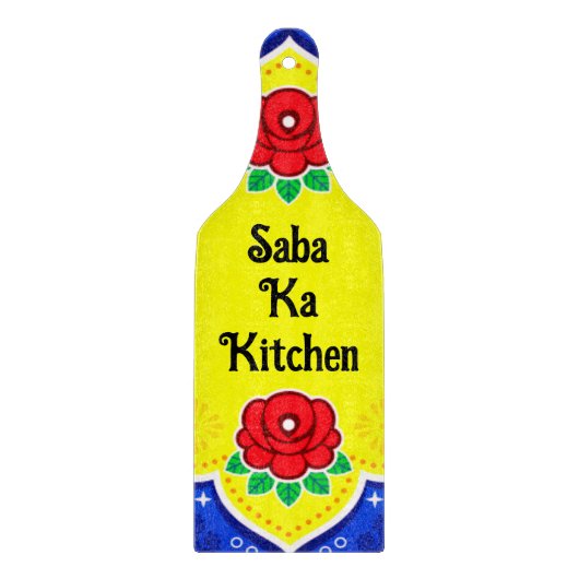  Pakistan Truck Art Glass snijplank (Voorkant)