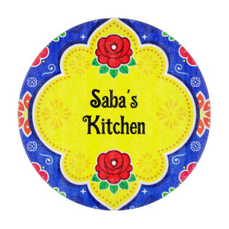 Pakistan Truck Art Glass snijplank