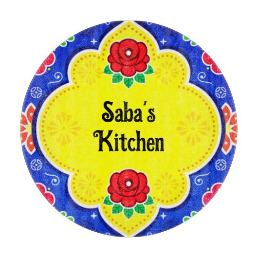  Pakistan Truck Art Glass snijplank (Voorkant)