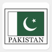 Pakistan Vierkante Sticker (Voorkant)