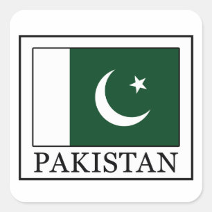 Pakistan Vierkante Sticker