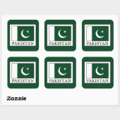 Pakistan Vierkante Sticker (Vel)