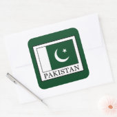 Pakistan Vierkante Sticker (Envelop)