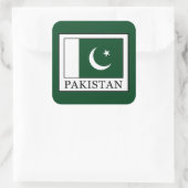 Pakistan Vierkante Sticker (Tas)