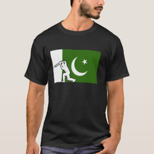 Pakistan Vlag Cricket Speler Cricket Fans Pakistan T-shirt