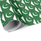 Pakistan Vlag Honeycomb Wrapping Paper Cadeaupapier (Rol Hoek)