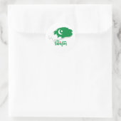 Pakistan vlag met Pakistan Heart Ronde Sticker (Tas)