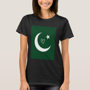 Pakistan Vlag Pakistaans Hart Trots Erfgoed Natio T-shirt