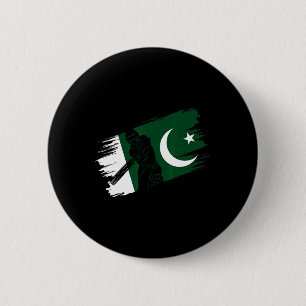 Pakistan Vlag Pakistan Cricket Fan Speler Coach Sc Ronde Button 5,7 Cm