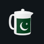 Pakistan Vlag theepot<br><div class="desc">Breng een vleugje culturele trots naar je theetijd met deze elegante Pakistan Flag Theepot, een perfecte mix van functionaliteit en nationale trots! Deze theepot is gemaakt met aandacht voor detail en heeft een levendige en opvallende weergave van de Pakistaanse vlag, waardoor het een prachtige aanvulling is op elke keuken of...</div>