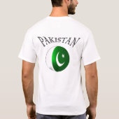 Pakistan vlag wereldtestserie cricket shirt (Achterkant)