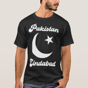 Pakistan Zindabad Dil Pakistaanse Hart Vlag Trots T-shirt