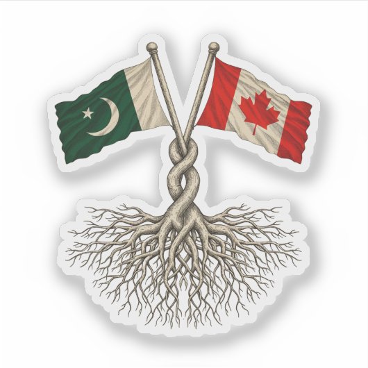 Pakistani-Canadian Sticker (Voorkant)