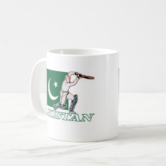 Pakistani cricket Player Koffiemok (Voorkant links)