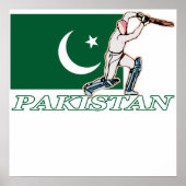 Pakistani cricket Player Poster (Voorkant)