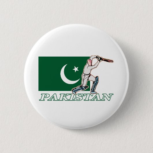 Pakistani cricket Player Ronde Button 5,7 Cm (Voorkant)