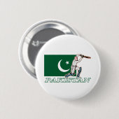 Pakistani cricket Player Ronde Button 5,7 Cm (Voorkant /achterkant)