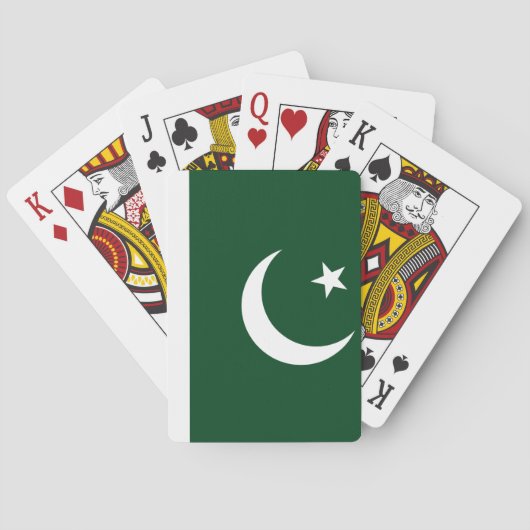 Pakistani flag Playing Cards Speelkaarten (Achterkant)