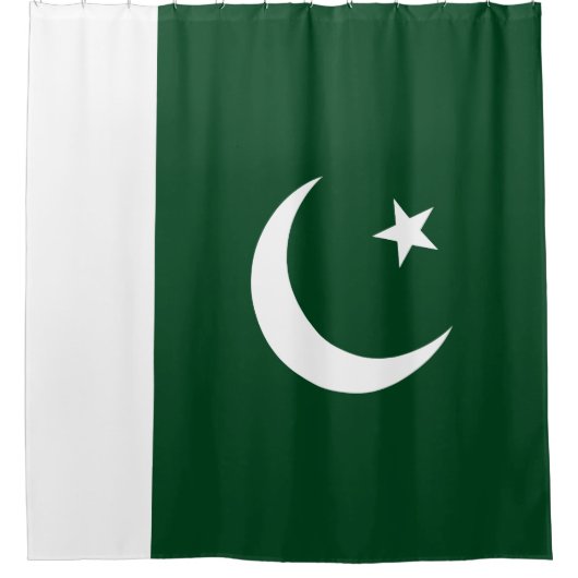Pakistani Flag Shower Curtain Douchegordijn (Voorkant)