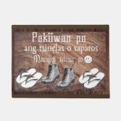 Pakiwan po ang tsinelas o sapatos deurmat (Voorkant)
