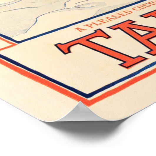 PAKKER'S Tar Soap Hair Shampoo Saloon Adverteren Poster (Hoek)