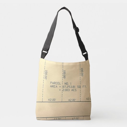 Pakket 1- Vastgoed Thema Crossbody Canvas tas (Voorkant)