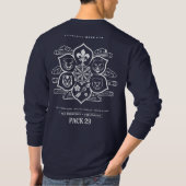 Pakket 29 - Lotus Cub Scouts - Mannen T-shirt (Achterkant)