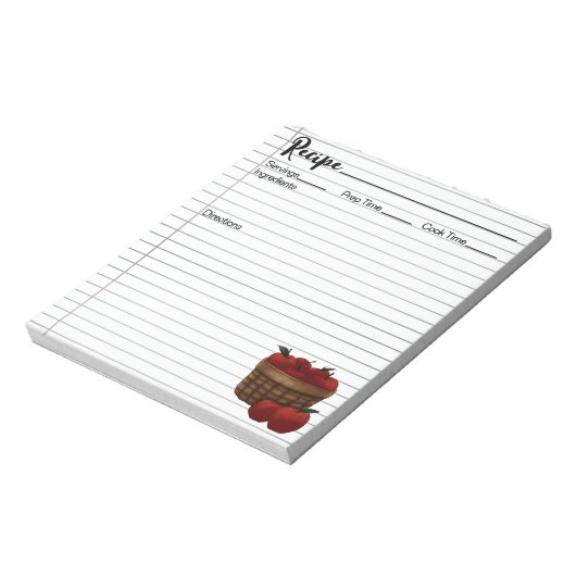 Pakket appelen Notitieblok ontvang (Linkerzijde)