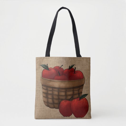 Pakket appelen tote bag (Voorkant)