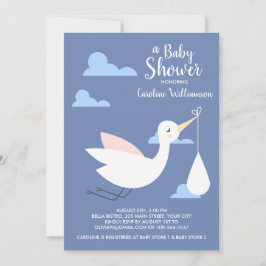 Pakket Baby voor het uitnodigen van Baby showers i Kaart
