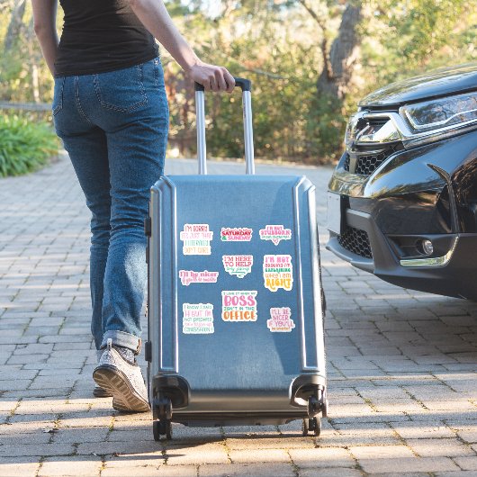 Pakket Bundel Grappige Kantoor Sticker motivatie (Koffer Insitu)