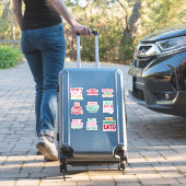 Pakket Bundel Set van Grappige Kantoor Sticker Quo (Koffer Insitu)