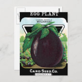 Pakket eierplanten briefkaart (Voorkant / Achterkant)