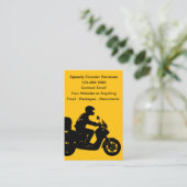 Pakket- en voedselbezorgingsthema visitekaartje (Staand voorkant)