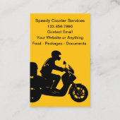 Pakket- en voedselbezorgingsthema visitekaartje (Voorkant)