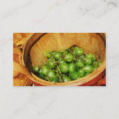 Pakket groene druiven visitekaartje (Achterkant)