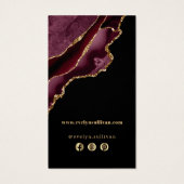 Pakket met Bourgogne en goudgaren Visitekaartje (Achterkant)