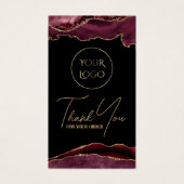 Pakket met Bourgogne en goudgaren Visitekaartje (Voorkant)