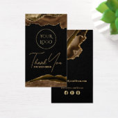 Pakket met bruine en goudmage visitekaartje (Bureau)