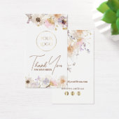 Pakket met gedroogde wilde bloemen visitekaartje (Bureau)