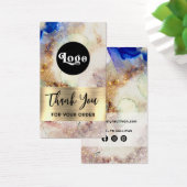 Pakket met Glitter waterverf en gouden folie Visitekaartje (Bureau)