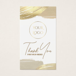 Pakket met gouden penseelstreken visitekaartje